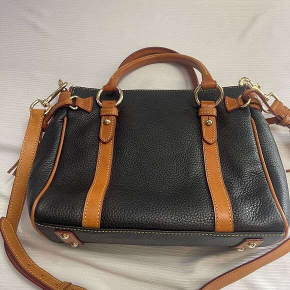 Dooney & Bourke VTG Florentine Black Satchel Purse Handbag New - Picture 7 of 16